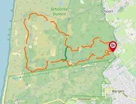 Mountainbike parcours Schoorl